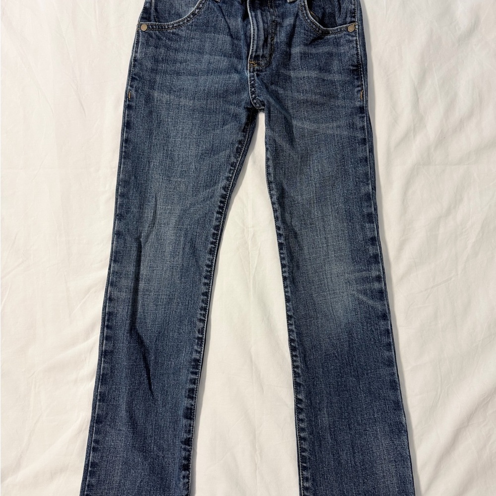 Wrangler Retro Slim Straight Medium Wash Boys Denim Jeans